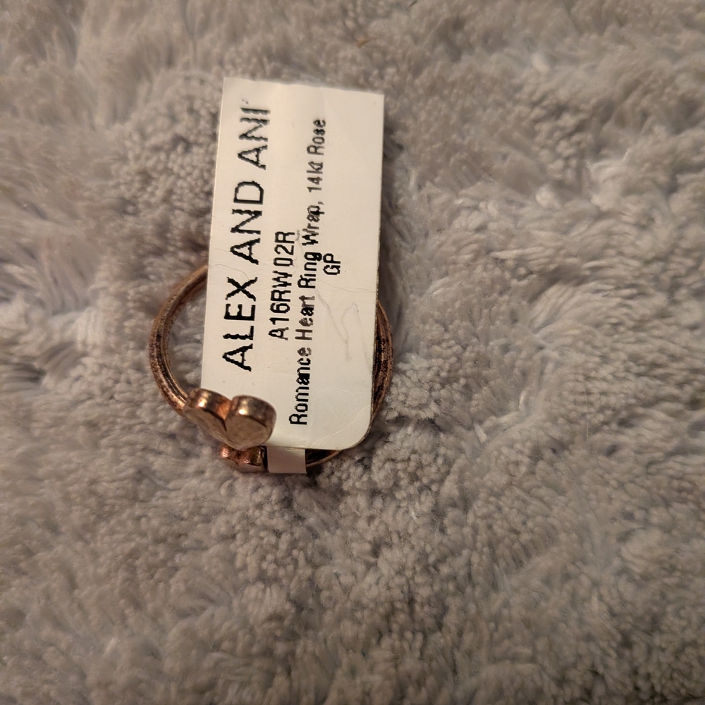 ALEX AND ANI Romance Heart Ring Wrap